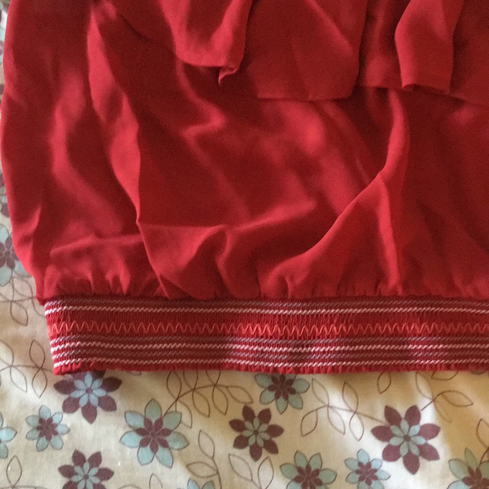 Candies Red Women’s Crop Top - One Shoulder - Picture 2 of 5